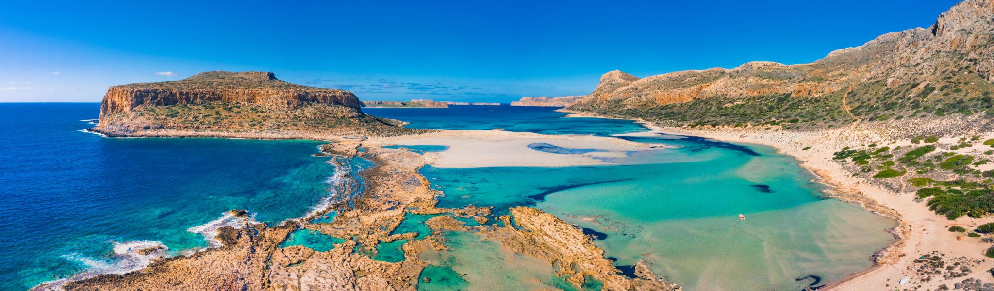 Balos Lagoon beach Crete turquoise water